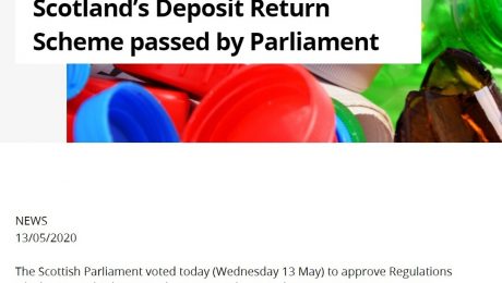 Scotland’s Deposit Return Scheme passed by Parliament